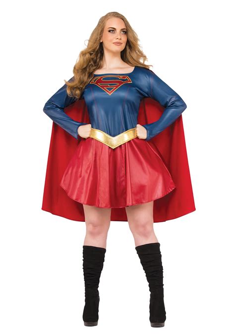 plus size superhero halloween costumes|adult supergirl costume.